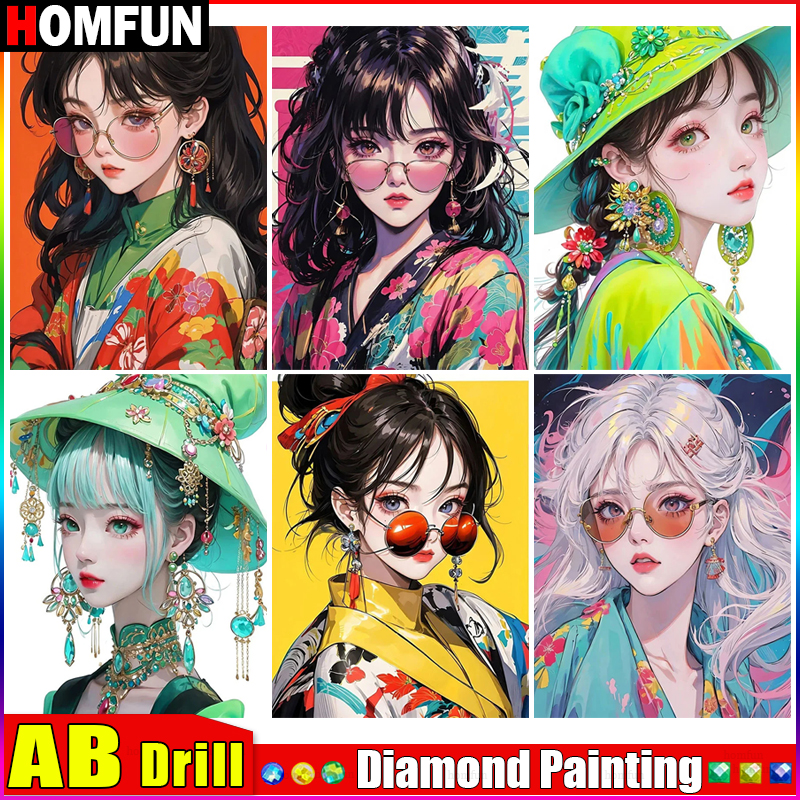 Embroidery Roll Pattern - HOMFUN AB Diamond Embroidery 