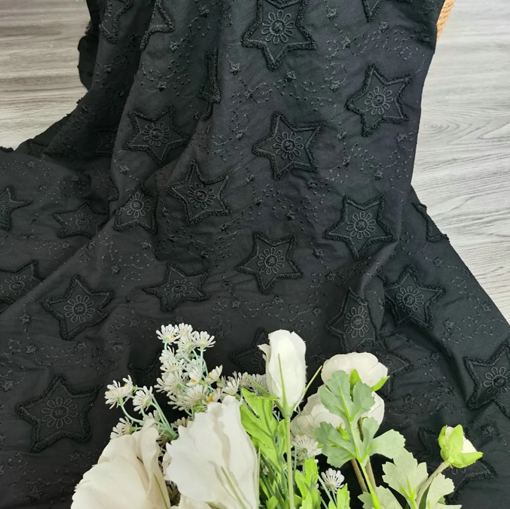 Embroidery Design 3D - 3D star milk silk embroidered floral