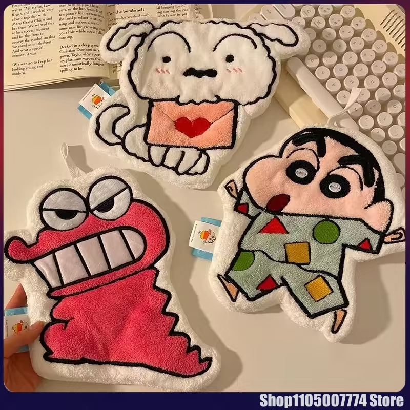 Embroidery Fonts - Cartoon Anime Crayon Shin Chan Towel