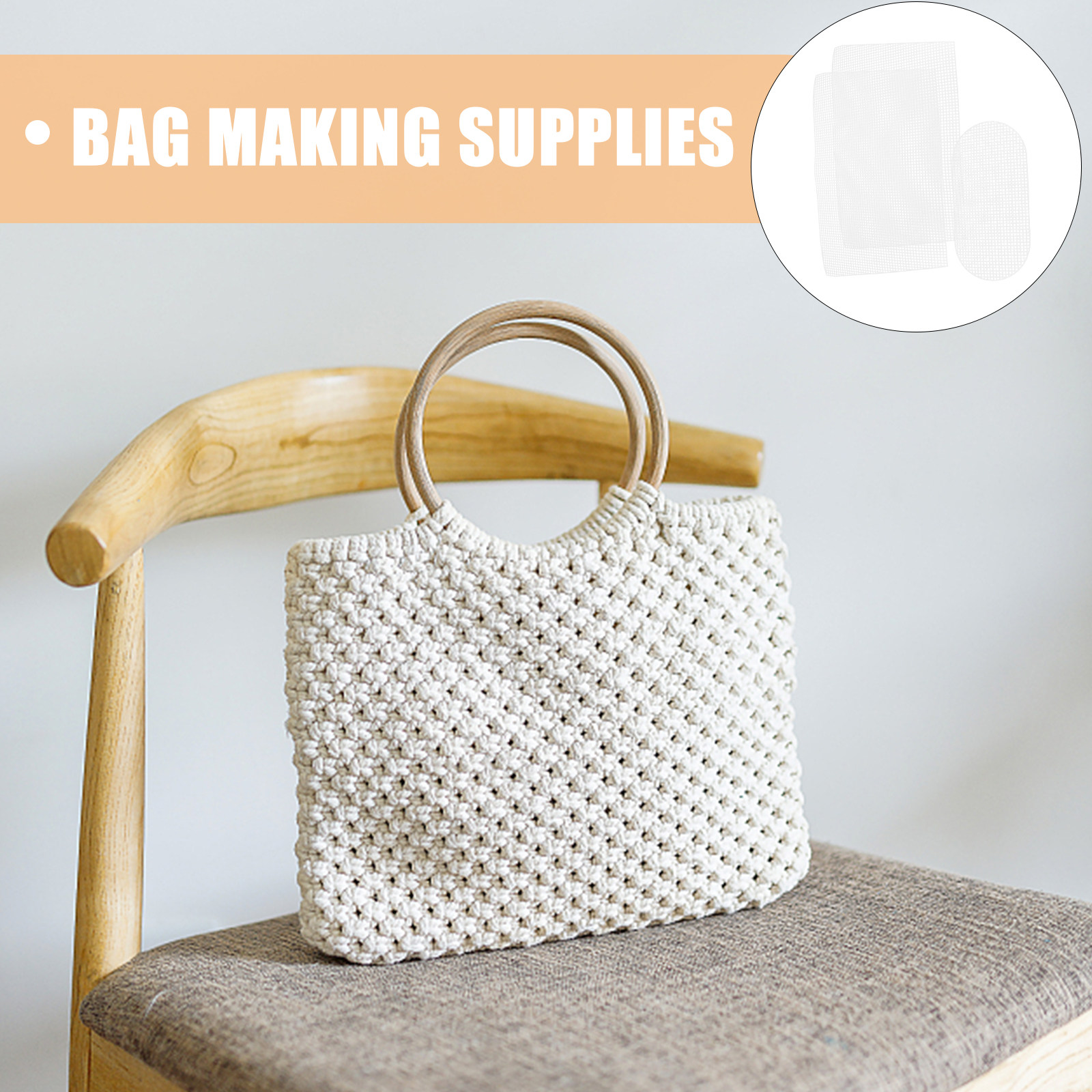 Embroidery Sheet - 1Set Bucket Bag Material Plastic Mesh