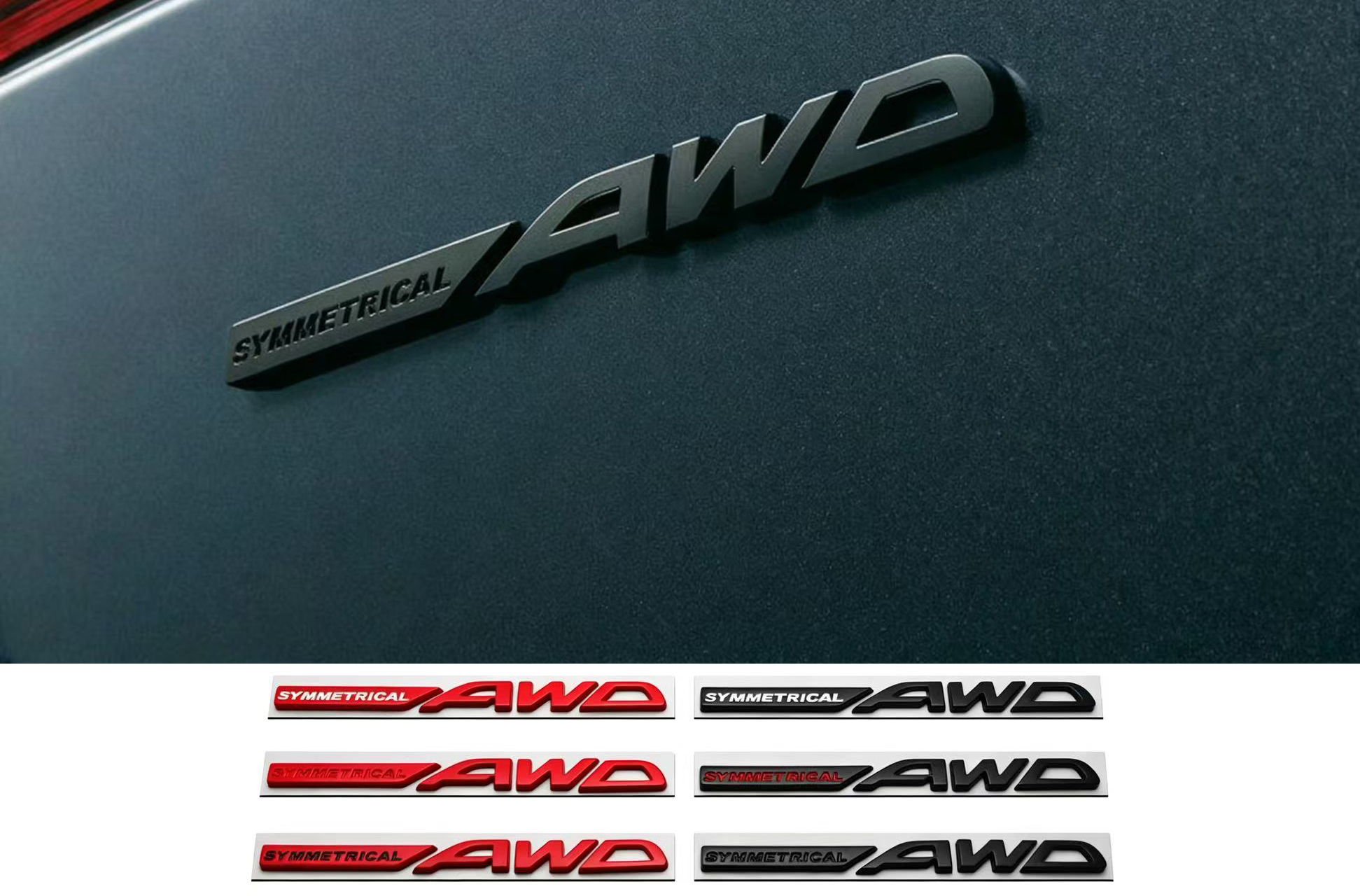 Embroidery Legacy - Car AWD Metal Rear Tail Letter