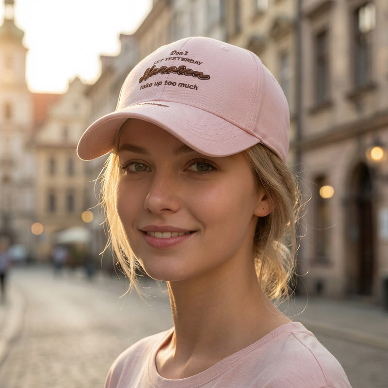 Embroidery Fonts - Unisex All-Season Cotton Baseball Cap -