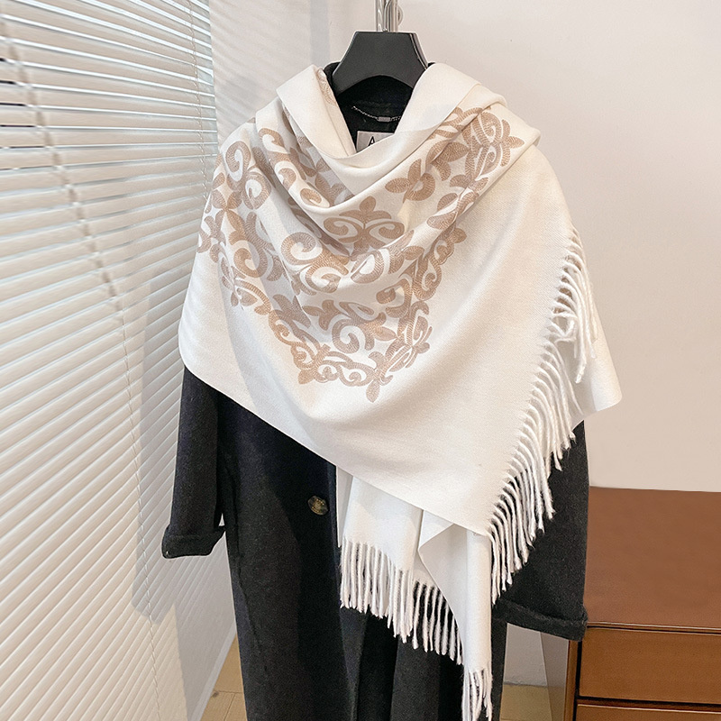 Embroidery Pashmina - New Pashmina Cashmere Blend Mujer Bufanda