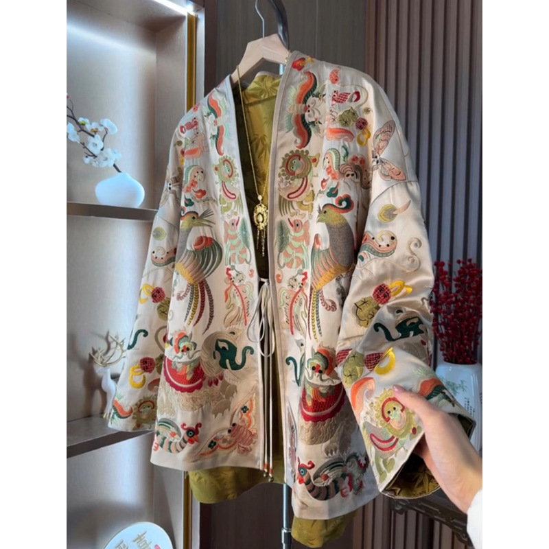 Embroidery Jacket - New Chinese Style Kimono Cardigan Jacket
