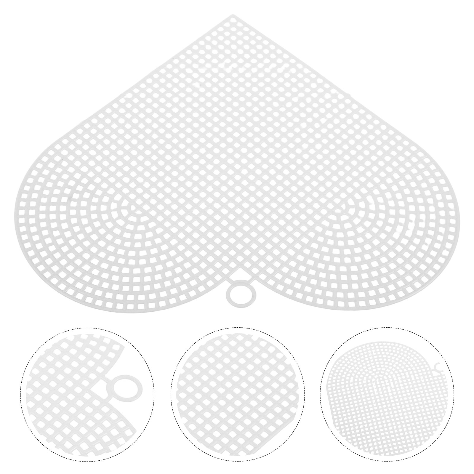 Embroidery Sheet - 6Pcs Plastic Heart Mesh Sheets Flexible