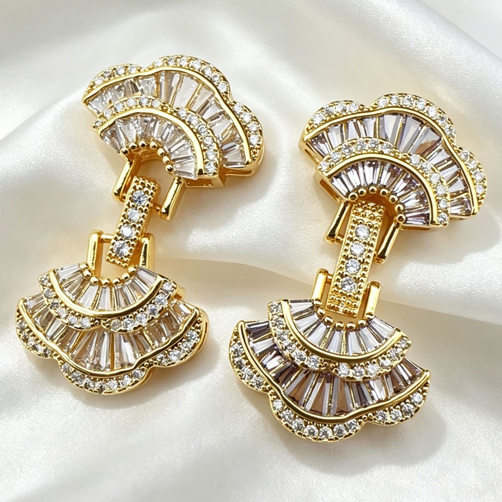 Embroidery Art - Juya 18K Gold Plated Decorative Sector