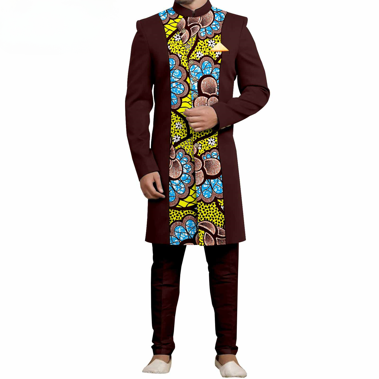Embroidery Wedding - Men`s Suit Slim Fit Embroidery Single