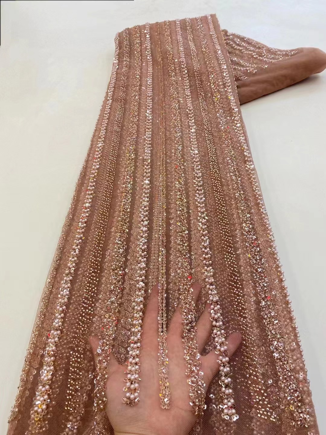 Embroidery Gradient - High Quality African Nigerian Latest Tulle