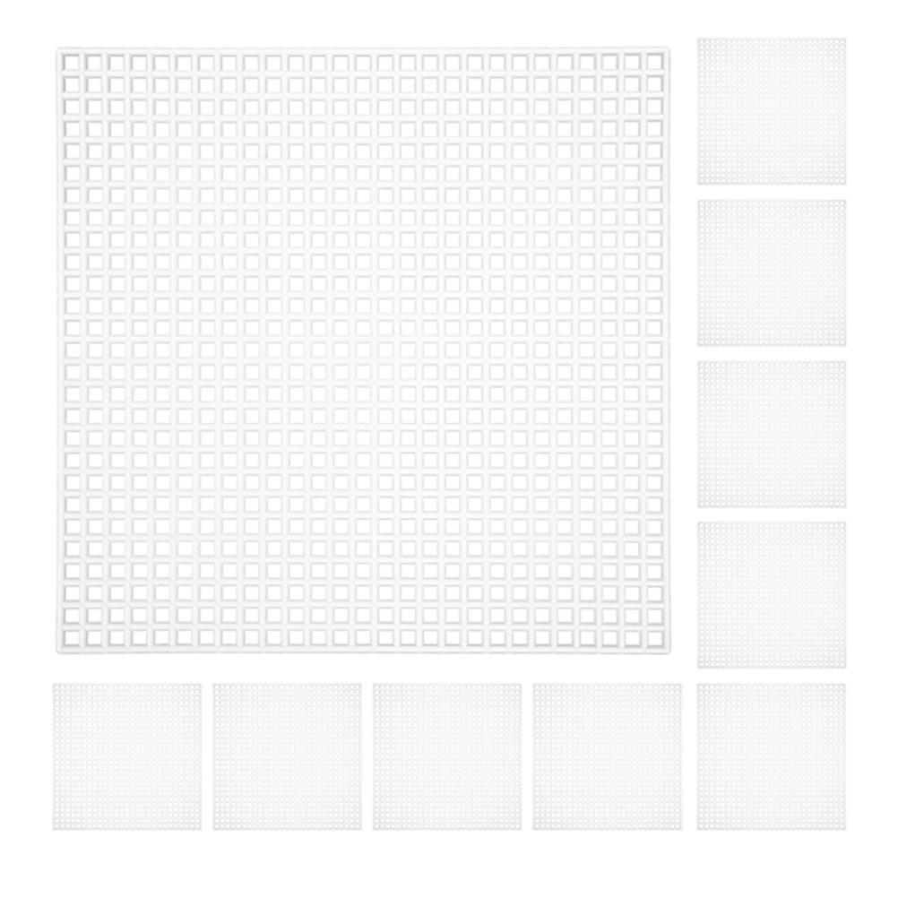 Embroidery Sheet - 10Pcs Plastic Canvas Sheets Square Mesh