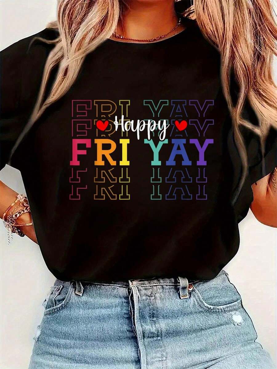 Funny Friday Lover Graphic Pri – Embroidery Cotton Shirt recenzja i cena
