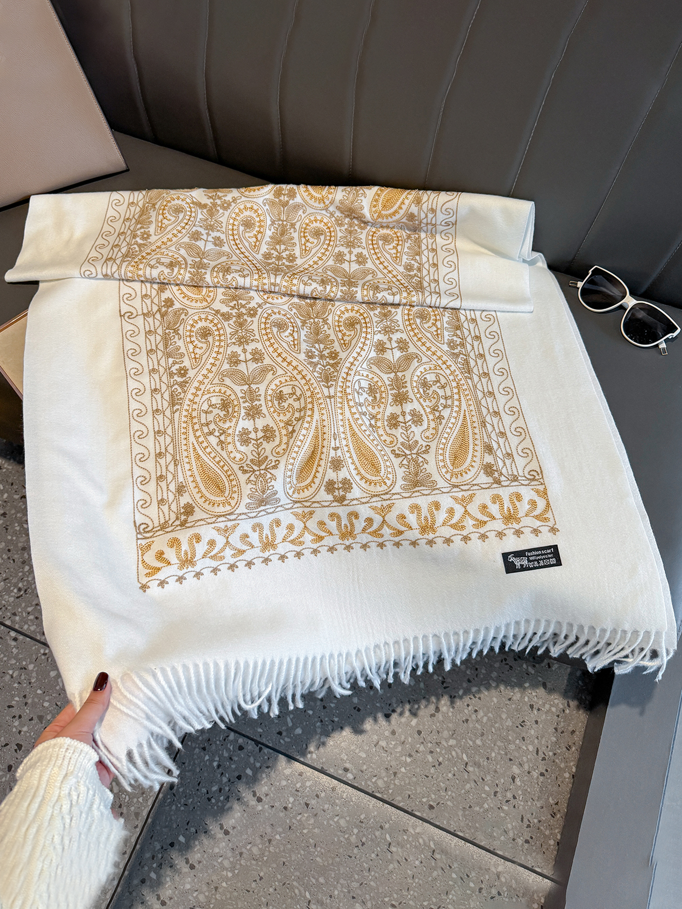 Luxury Thick Warm Paisley Pash – Embroidery Pashmina recenzja i cena