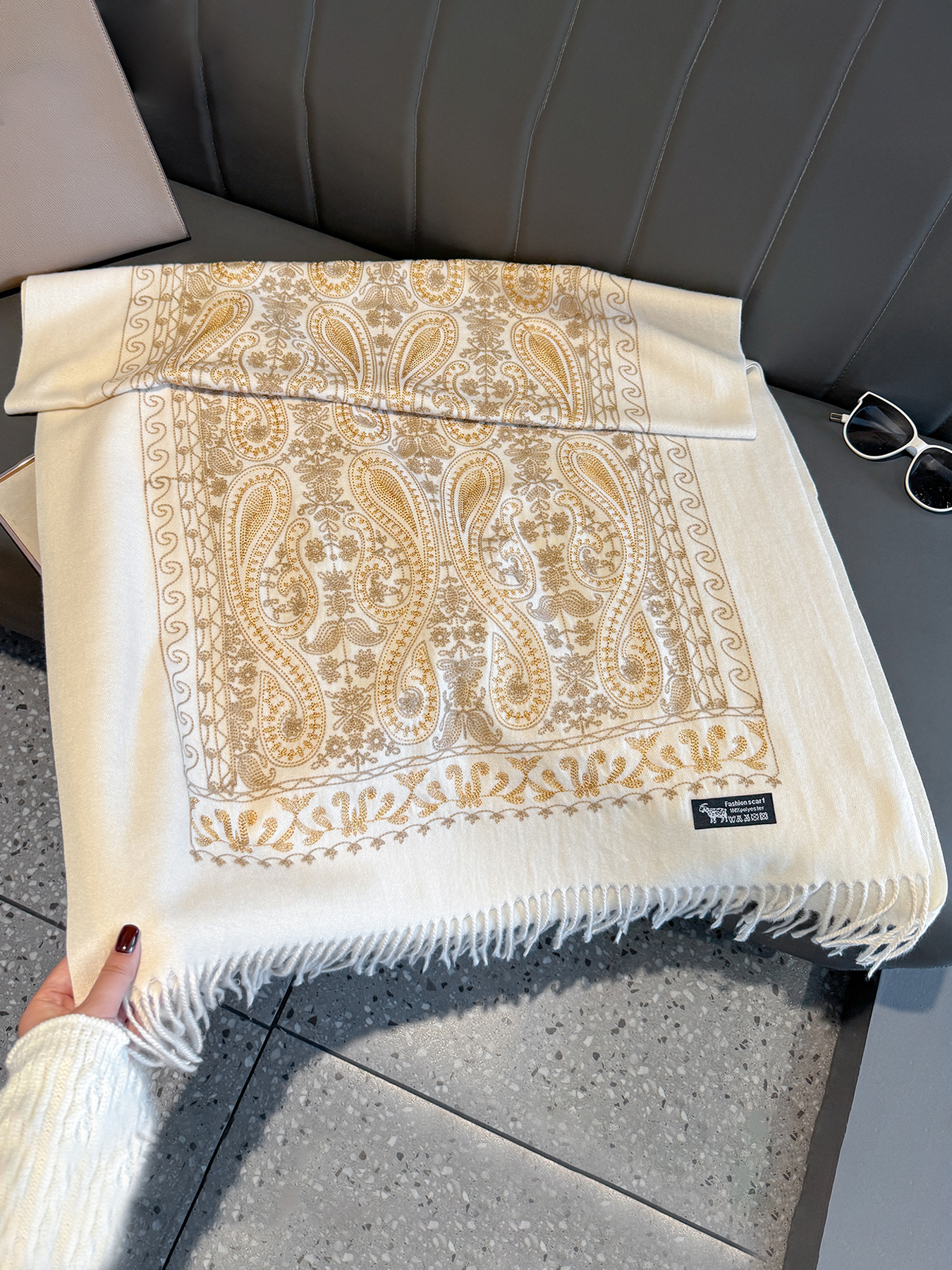 Luxury Thick Warm Paisley Pash – Embroidery Pashmina recenzja i cena