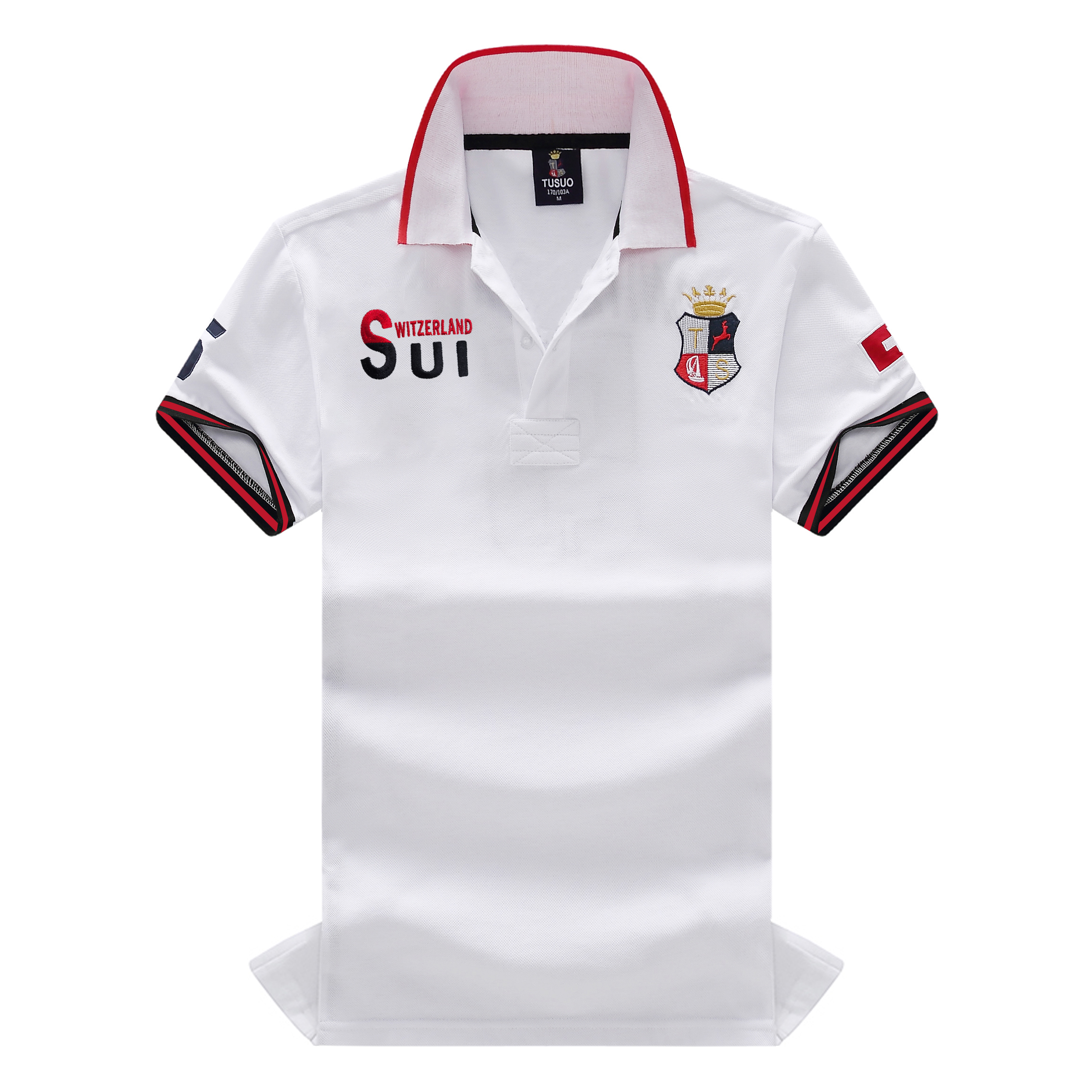 Men's Polo Shirt Classic Switz – Embroidery Cotton Shirt recenzja i cena