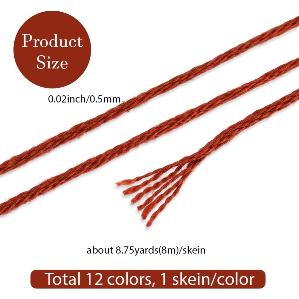 12 Skeins 6 Strands Hand Varie – Embroidery Gradient recenzja i cena