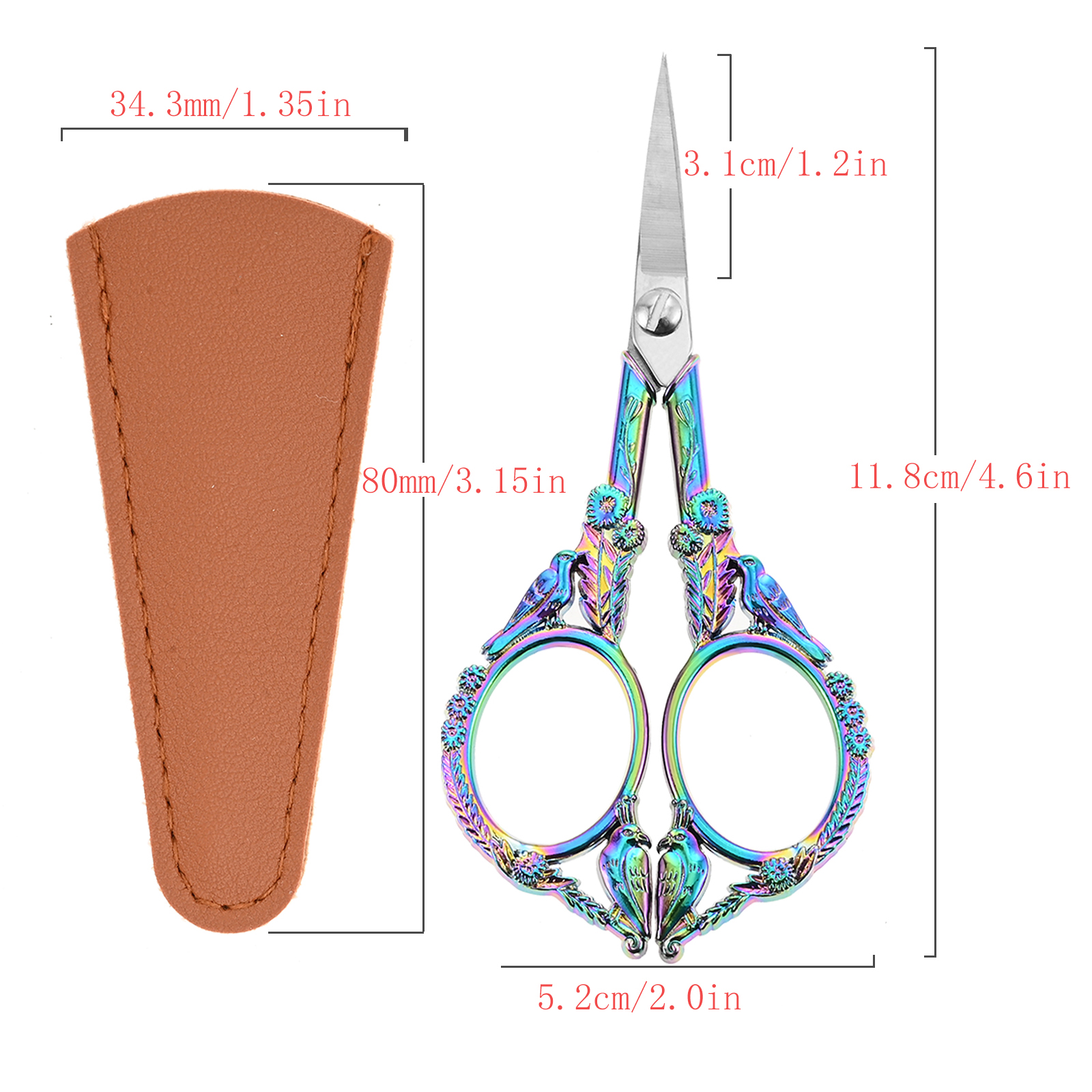 Retro Embroidery Scissors with – Embroidery Fonts recenzja i cena