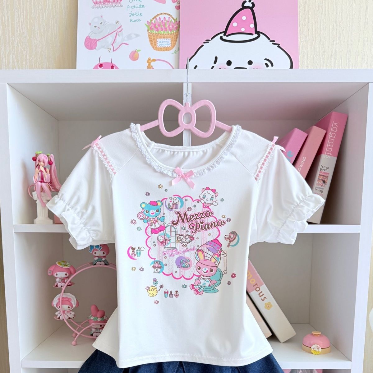Japanese Sweet Skirt Sets Summ – Embroidery Cotton Shirt recenzja i cena