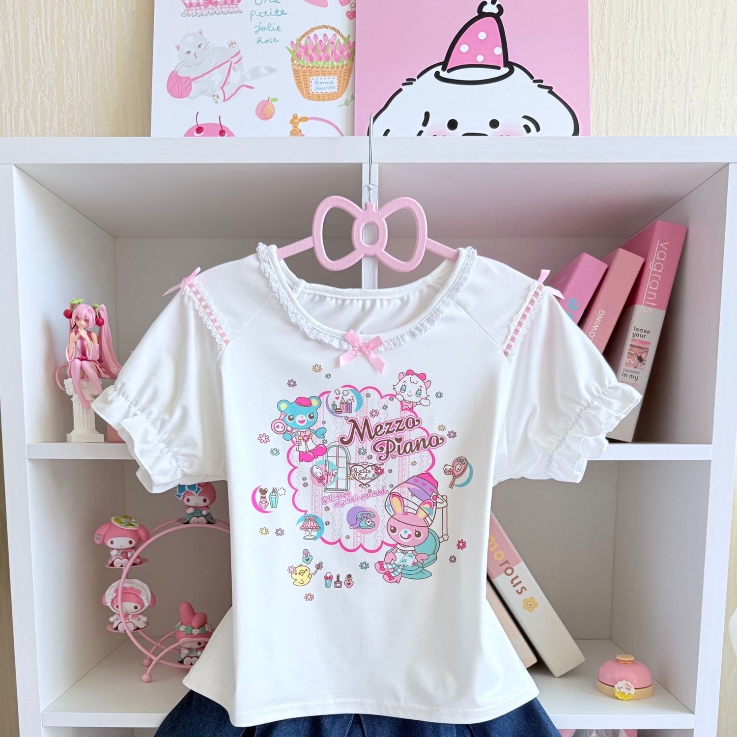 Japanese Sweet Skirt Sets Summ – Embroidery Cotton Shirt recenzja i cena