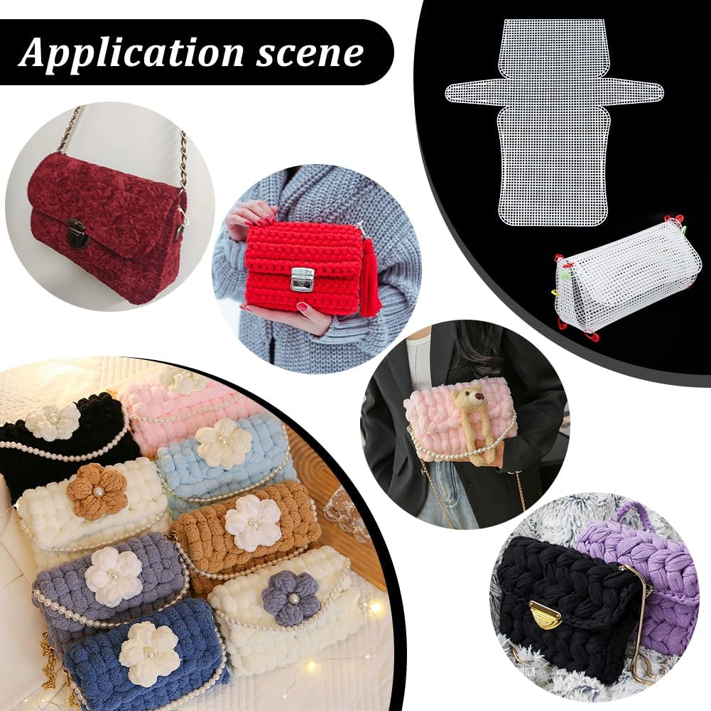 1-4Pcs Plastic Mesh Canvas She – Embroidery Sheet recenzja i cena