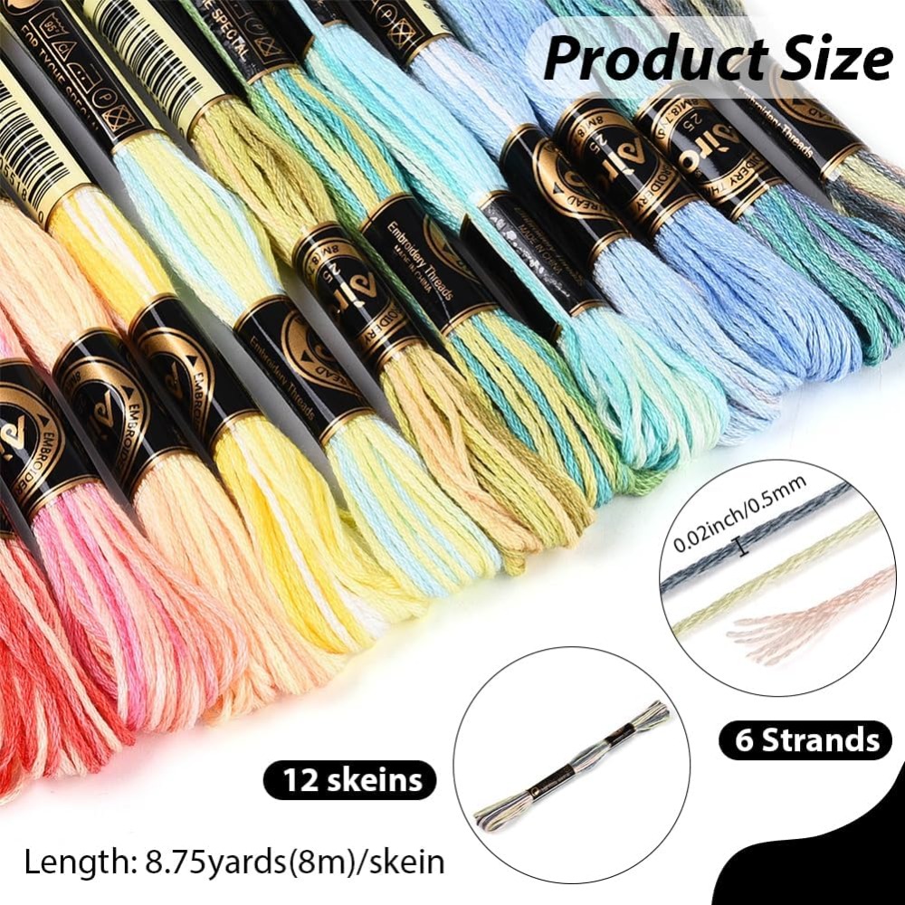 12 Skeins 105 Yards 6 Ply Vari – Embroidery Gradient recenzja i cena