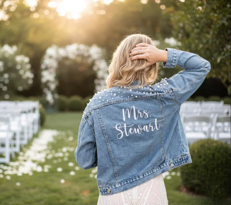 Custom Embroidered Bride Denim – Embroidery Jacket recenzja i cena
