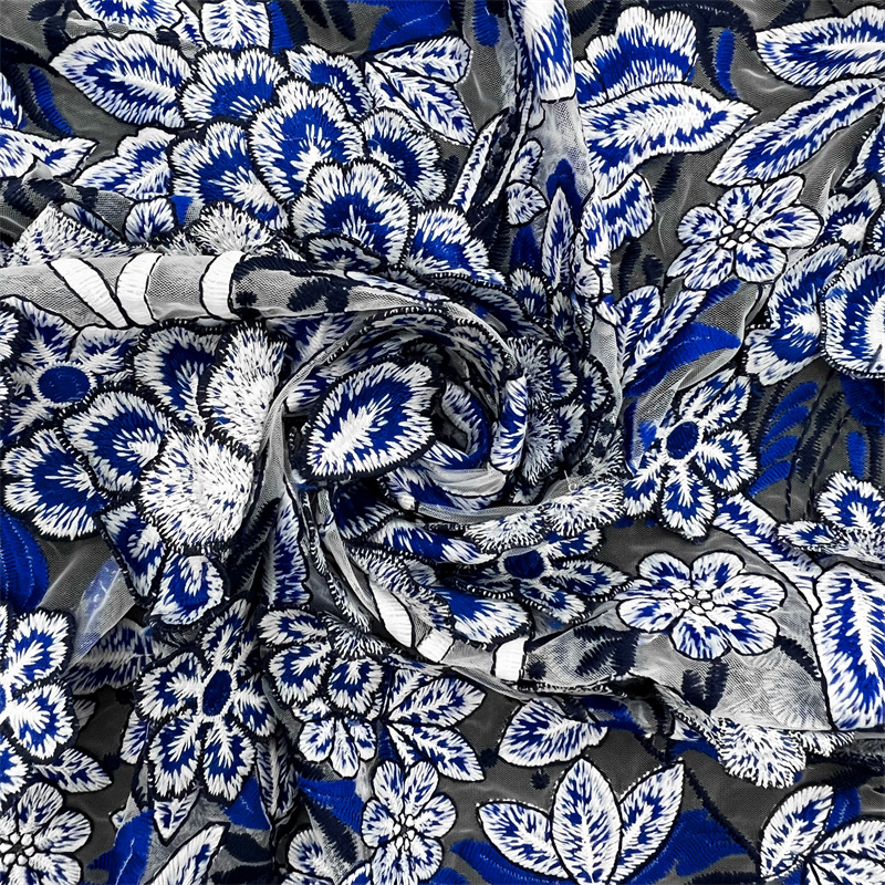 1yard Blue and white porcelain – Embroidery Wedding recenzja i cena
