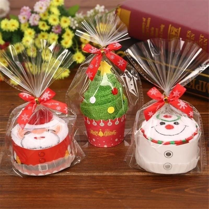 Christmas Towels 30*30cm Cute  – Embroidery Xmas Decorations recenzja i cena