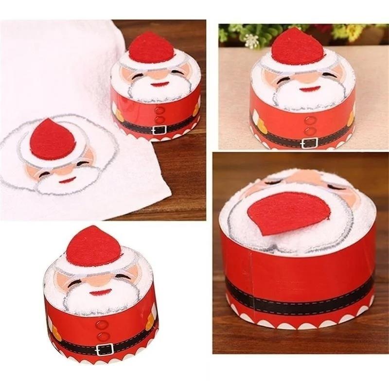 Christmas Towels 30*30cm Cute  – Embroidery Xmas Decorations recenzja i cena