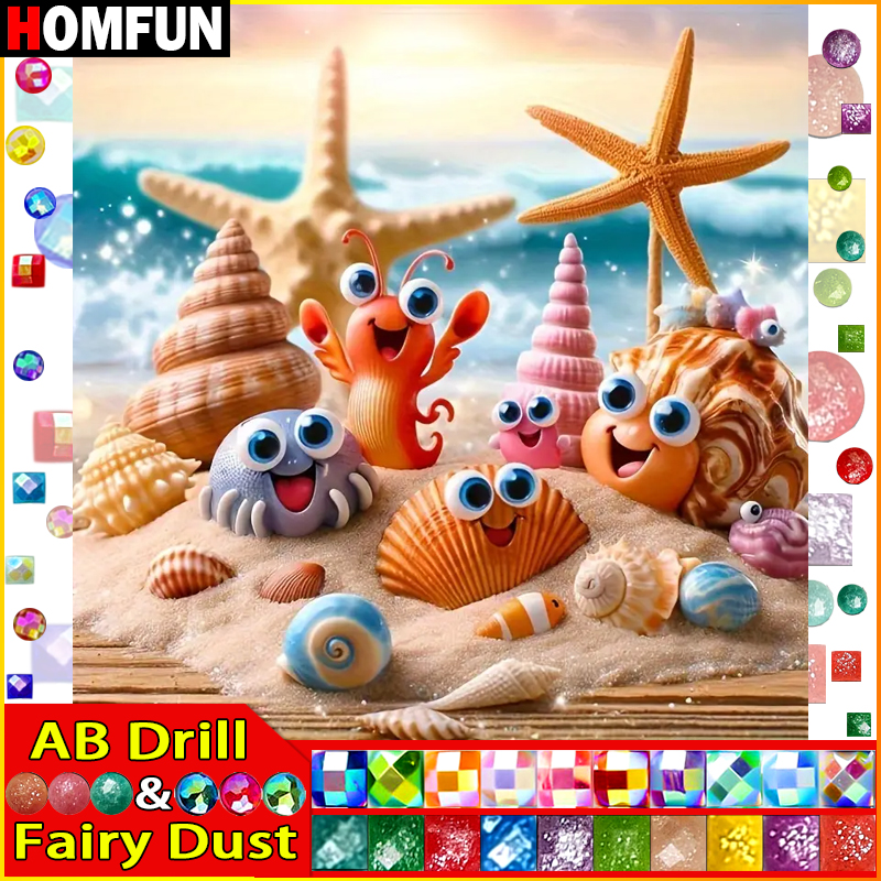 HOMFUN Fairy Dust AB Full Diam – Embroidery Roll Pattern recenzja i cena