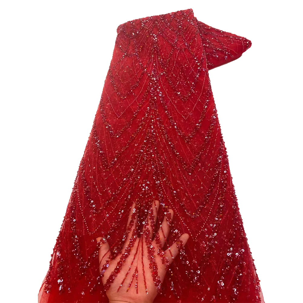 Luxury African Sequins Beaded  – Embroidery Gradient recenzja i cena