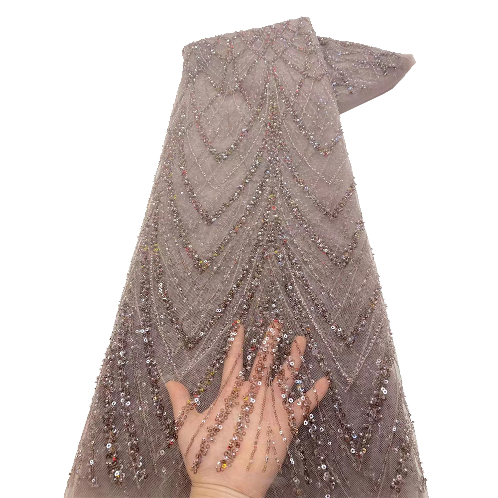 Luxury African Sequins Beaded  – Embroidery Gradient recenzja i cena