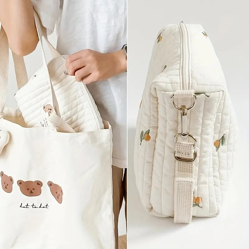 Cotton Portable Storage Bag Zi – Embroidery Fonts recenzja i cena