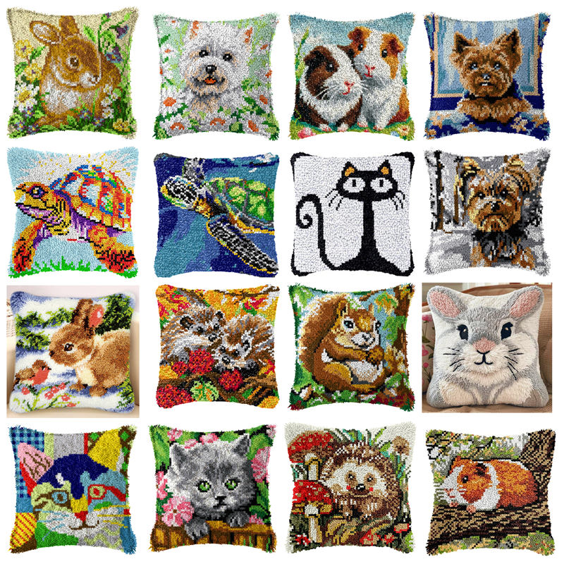 DIY Rabbit Cat Latch Hook Rug  – Embroidery Sheet recenzja i cena