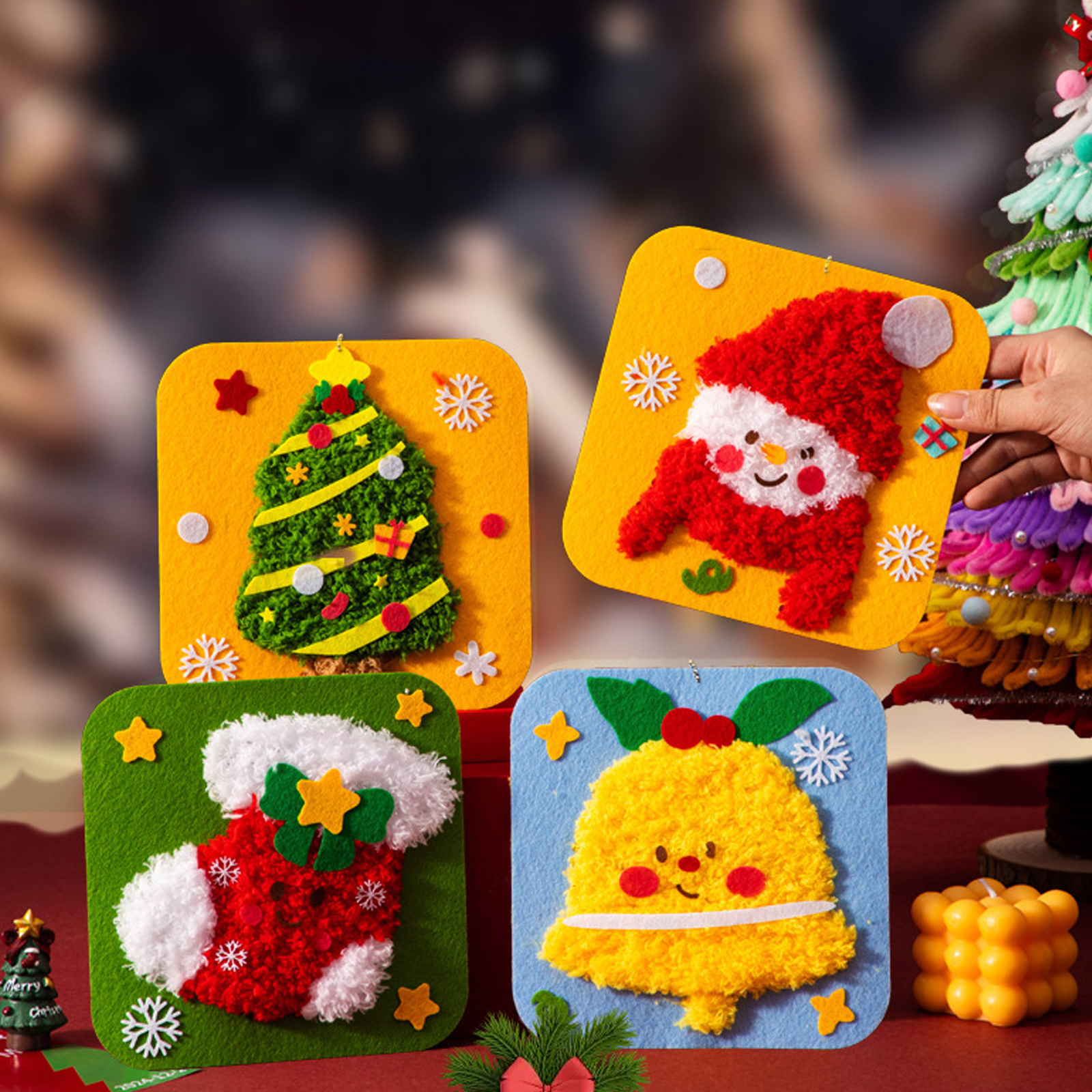 Lovely Animal Embroidery Doll  – Embroidery Xmas Decorations recenzja i cena