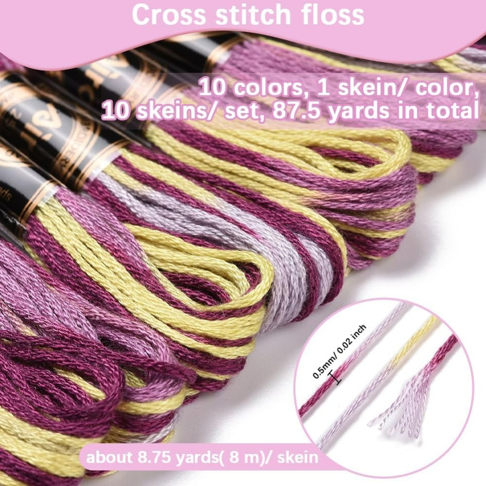 6 Strands Purple Variegated Em – Embroidery Gradient recenzja i cena