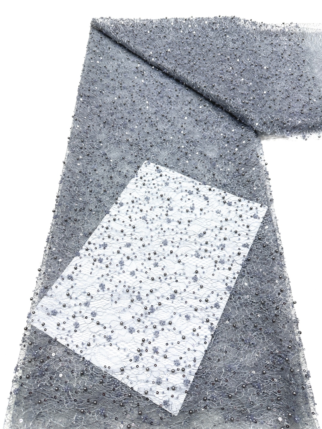 Luxury Sequins Lace Fabric 202 – Embroidery Gradient recenzja i cena