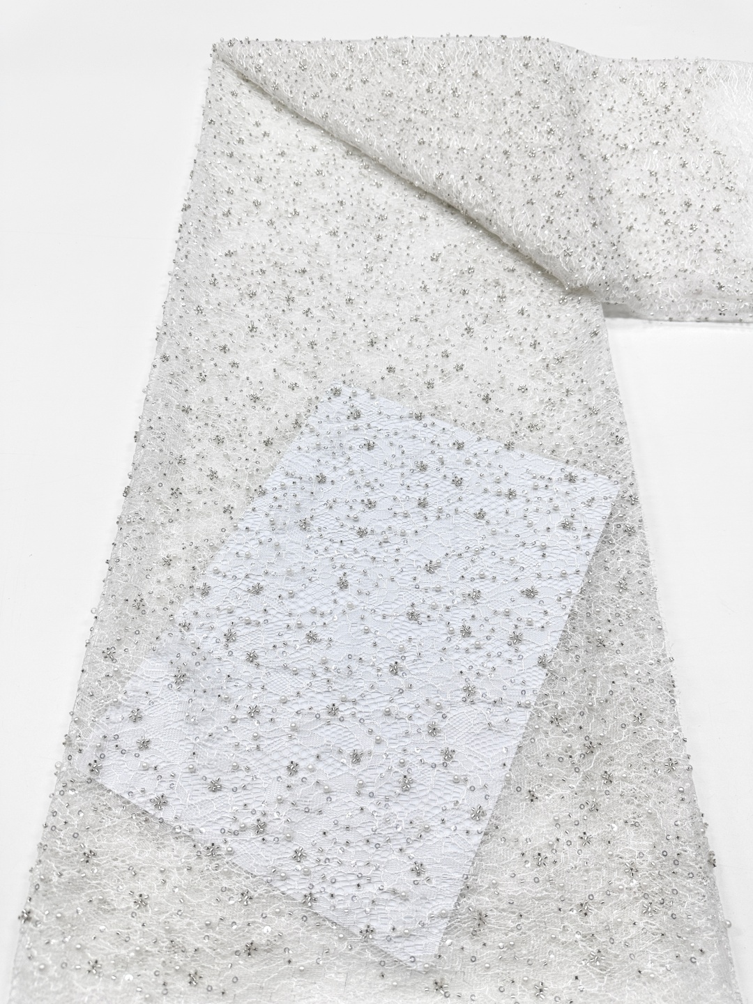 Luxury Sequins Lace Fabric 202 – Embroidery Gradient recenzja i cena