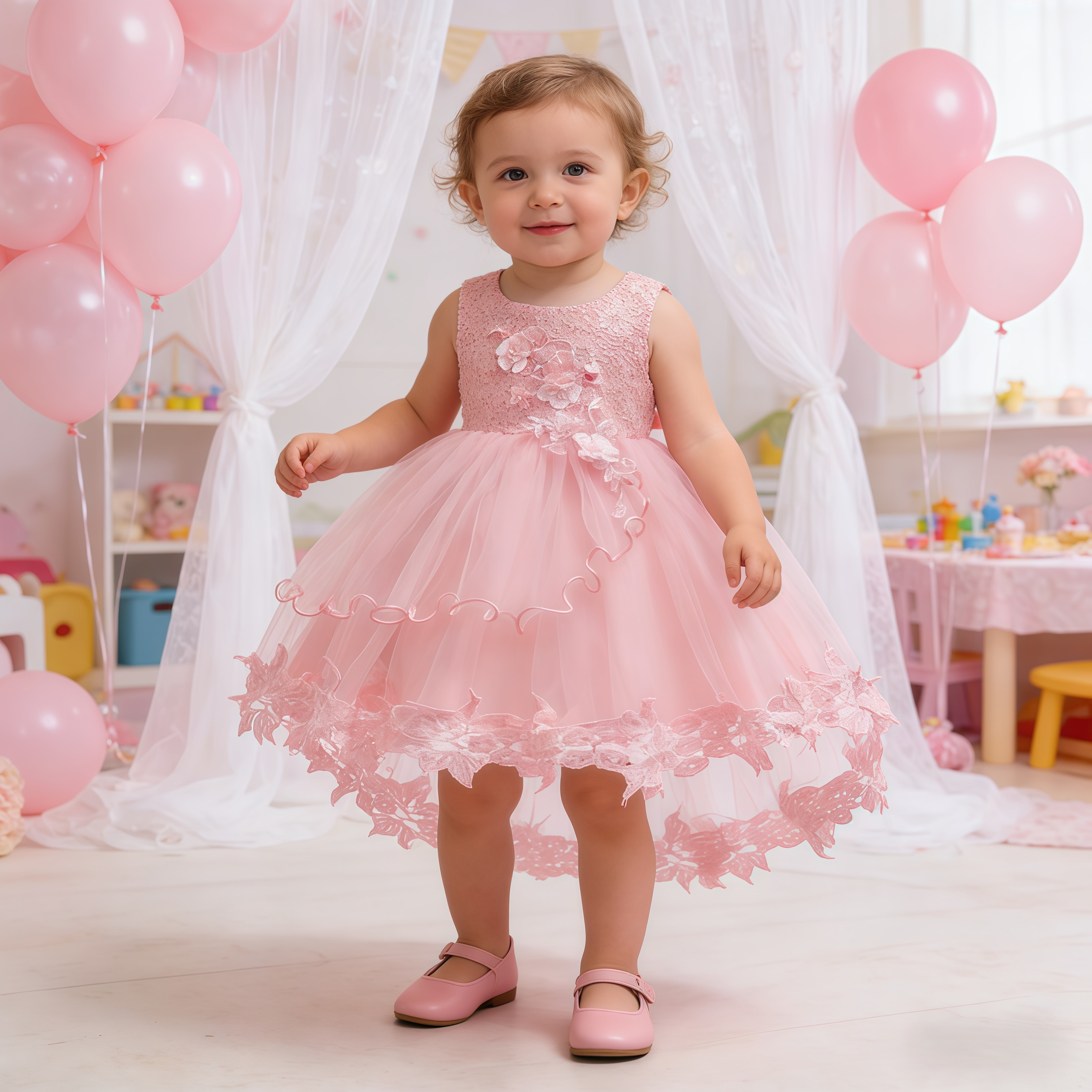 Baby Girls White Flower Embroi – Embroidery Wedding recenzja i cena