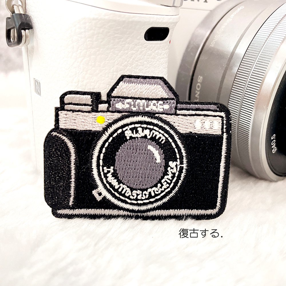 1 Piece Black Camera Embroider – Embroidery Fonts recenzja i cena