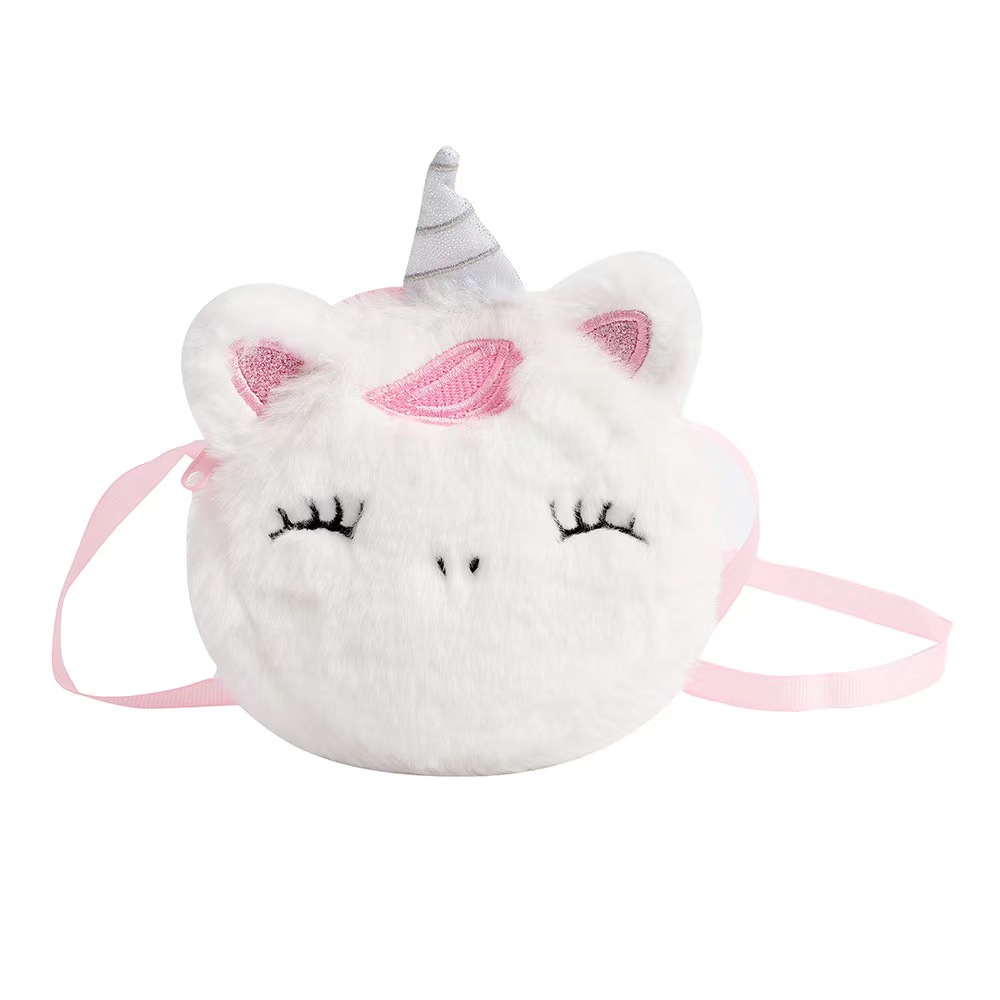 Kids Fashion Plush Shoulder Ba – Embroidery Unicorn recenzja i cena