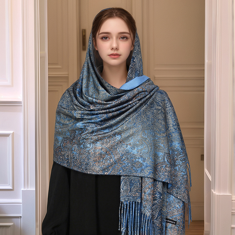 Luxury Paisley Pashmina Shawl  – Embroidery Pashmina recenzja i cena