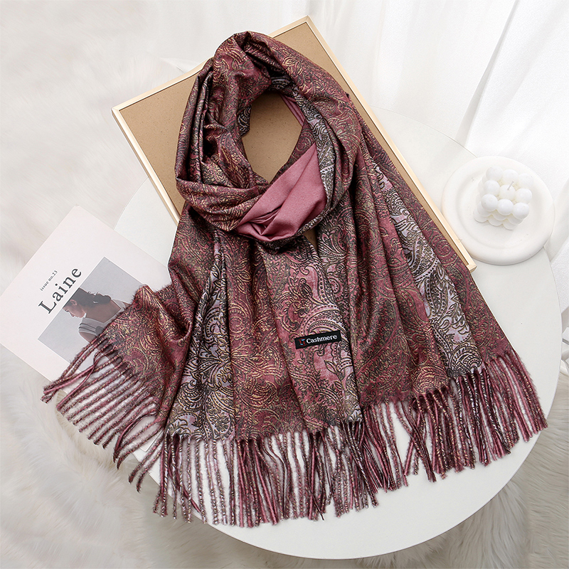 Luxury Paisley Pashmina Shawl  – Embroidery Pashmina recenzja i cena