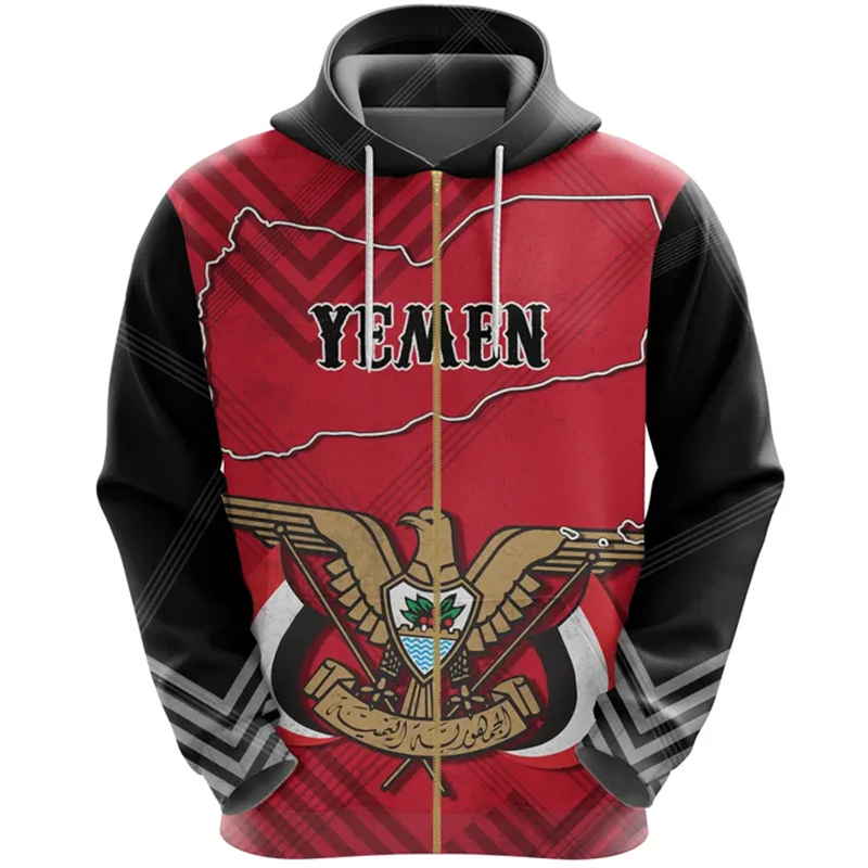 Vintage Men's Hoodie Yemen Fla – Embroidery Legacy recenzja i cena