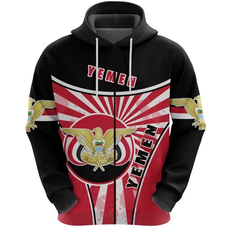 Vintage Men's Hoodie Yemen Fla – Embroidery Legacy recenzja i cena