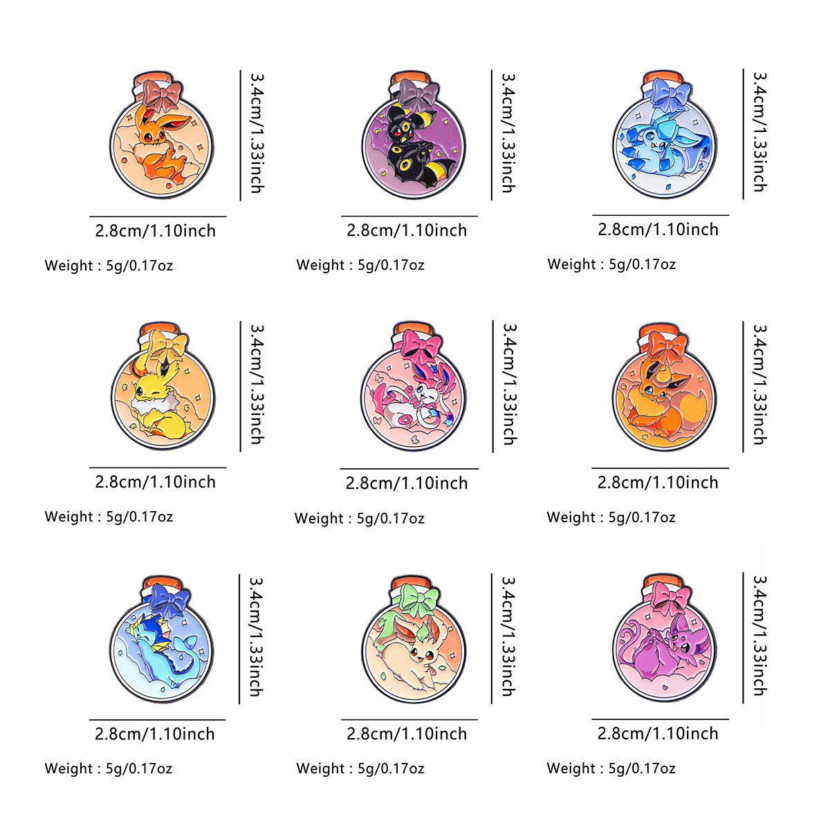 90s Anime Kawaii Elf Enamel Pi – Embroidery Illustration recenzja i cena