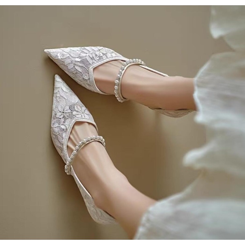 Sexy Lace Embroidery High Heel – Embroidery Wedding recenzja i cena