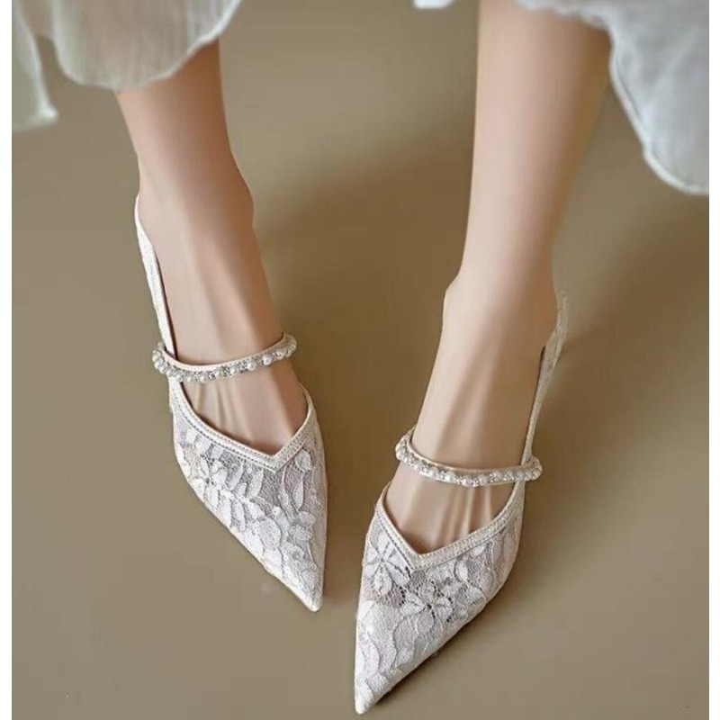 Sexy Lace Embroidery High Heel – Embroidery Wedding recenzja i cena