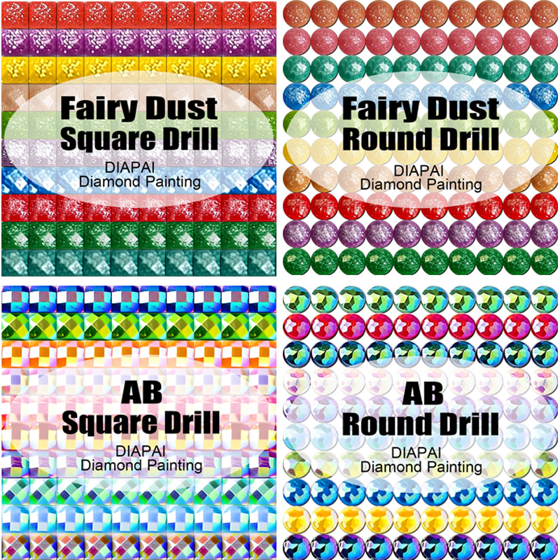 DIAPAI Fairy Dust AB Full Diam – Embroidery Roll Pattern recenzja i cena