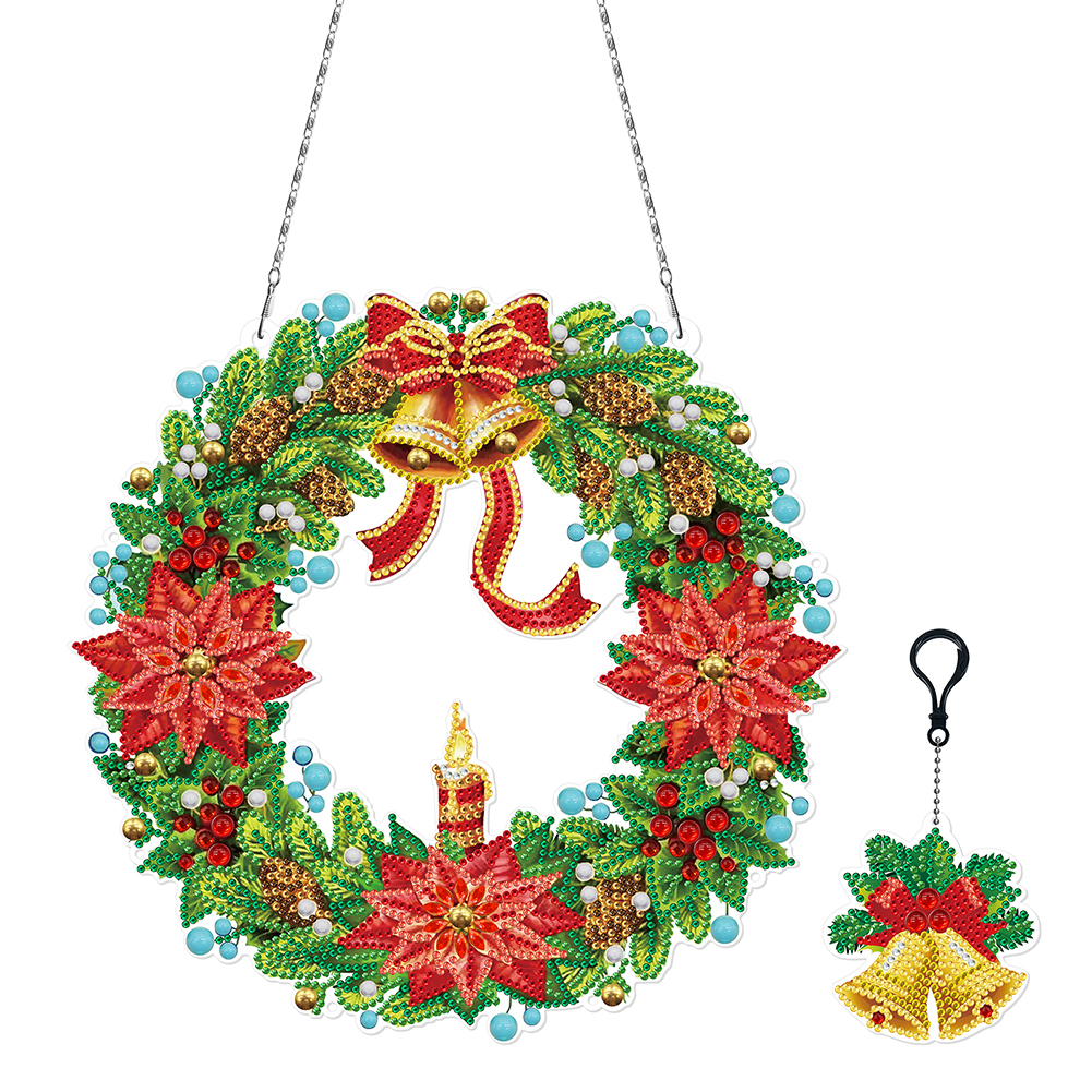 Christmas Wreath with LED Ligh – Embroidery Xmas Decorations recenzja i cena