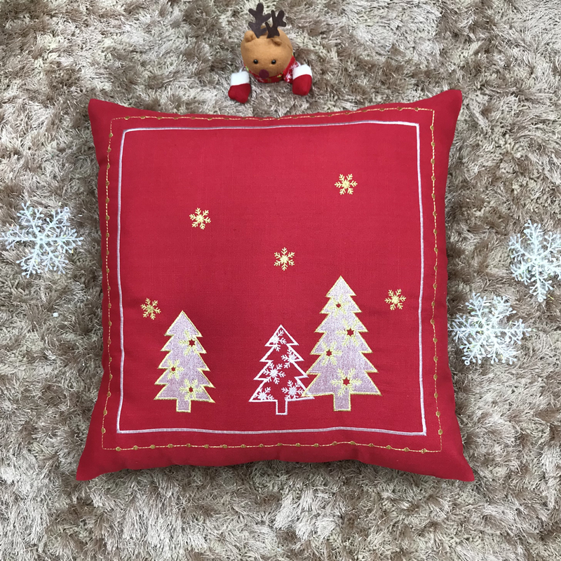 Christmas Embroidery Cushion C – Embroidery Xmas Decorations recenzja i cena