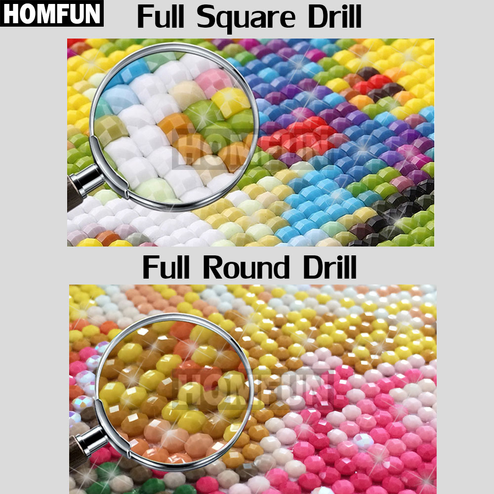 HOMFUN Full Diamond Embroidery – Embroidery Roll Pattern recenzja i cena